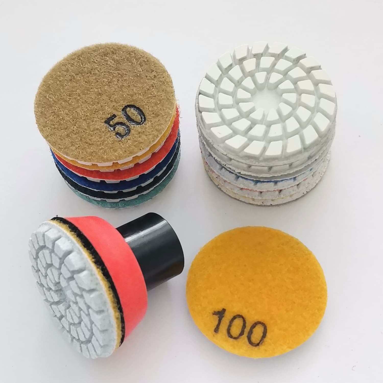 2-inch Wet Polishing Pad, Stone Polishing Disc for Marble Granite Quartz, Angle Grinder Renovation Disc 50mm