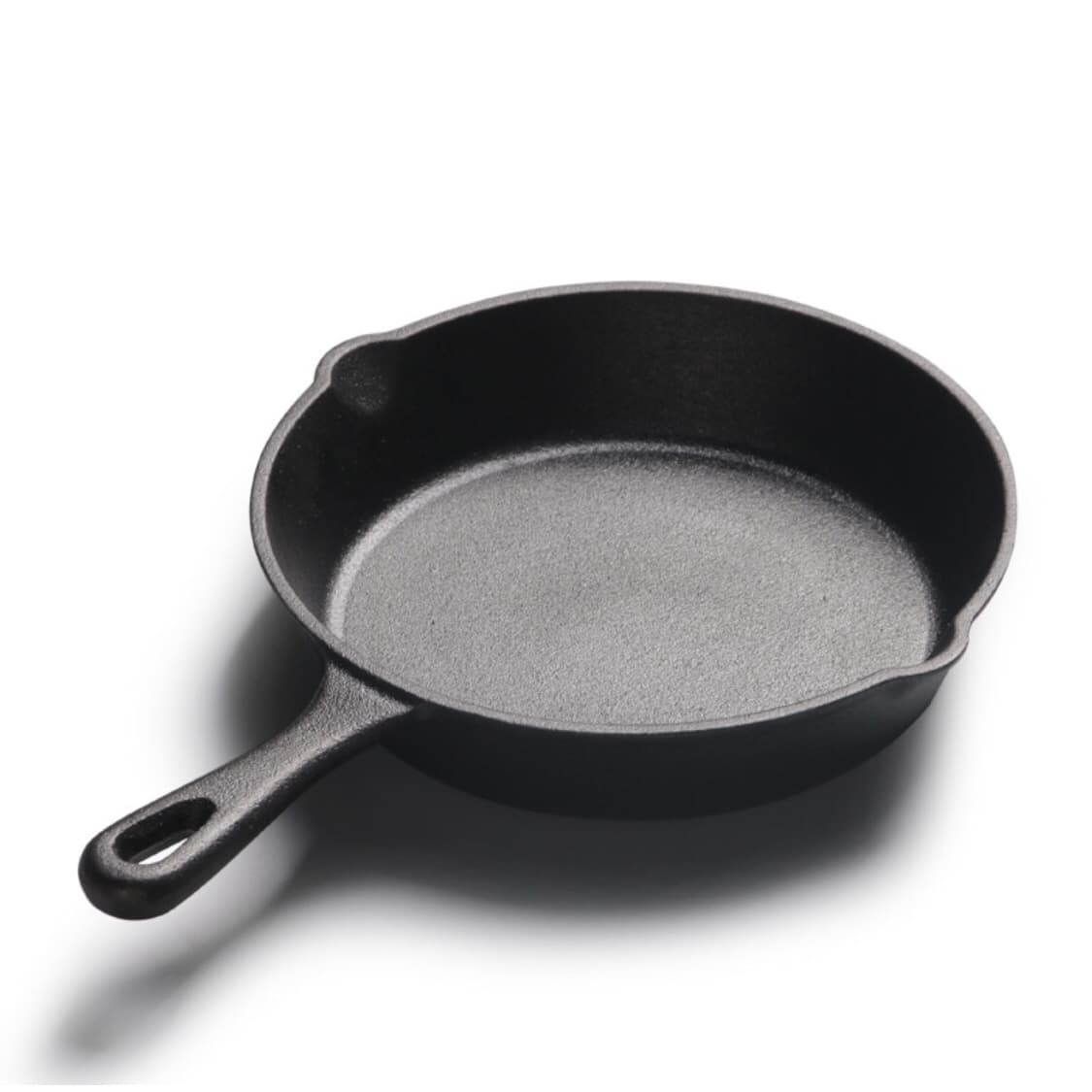 Cast Iron Steak Grill Pan, Gas and Induction Compatible Frying Pan, Flat Bottom Non-Stick Pan, Thickened Flat Pan for Induction Cooker