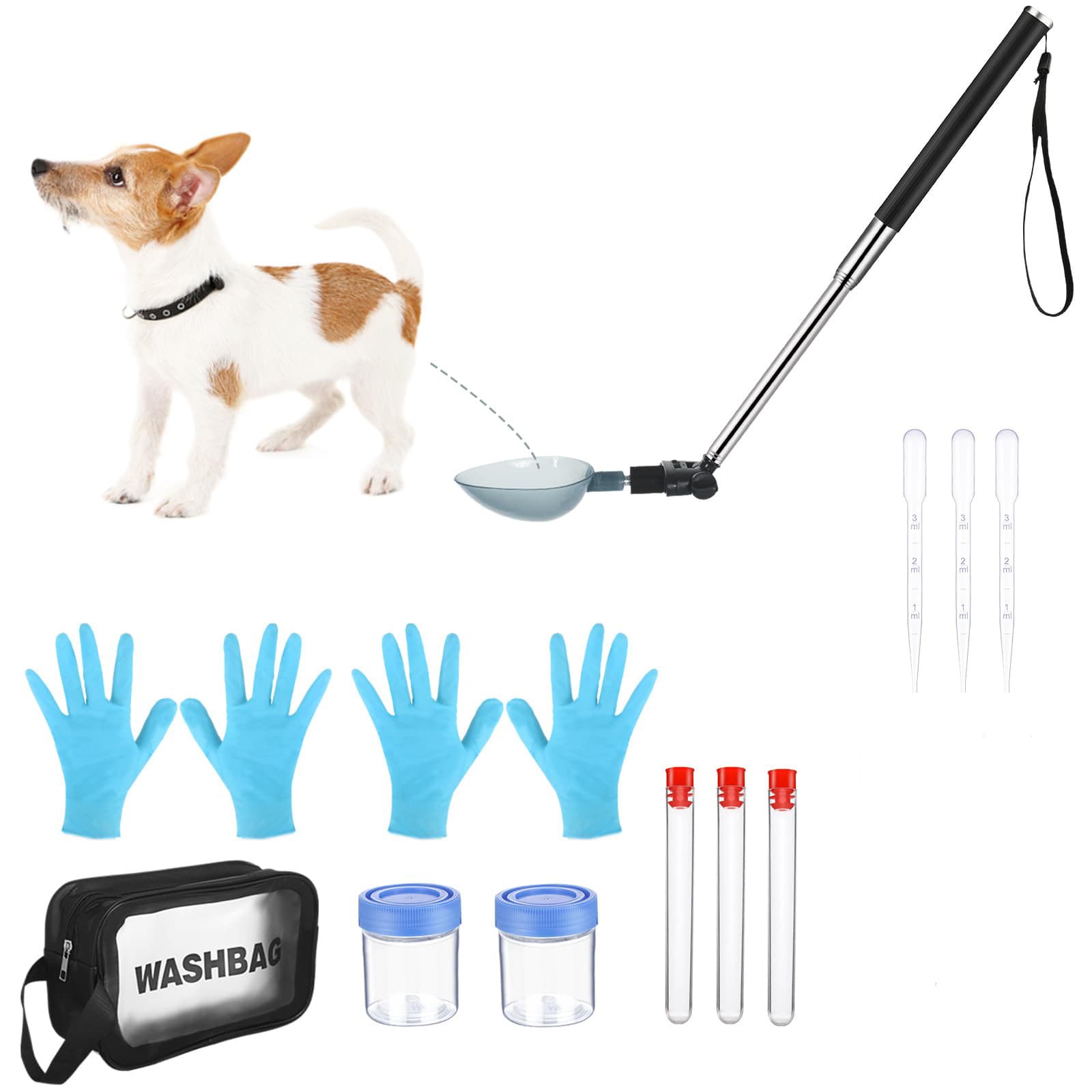 Dog and Cat Urine Collector with Collection Bags for Pet Pregnancy Urine Testing and Veterinary Use
