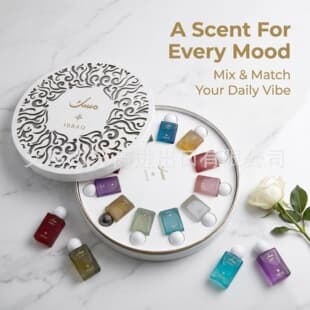 Cross-border IBRA Q12PCS Perfume Middle East Dubai Arabic Fresh Fragrance Long-lasting Scent Foreign Trade Export Wholesale
