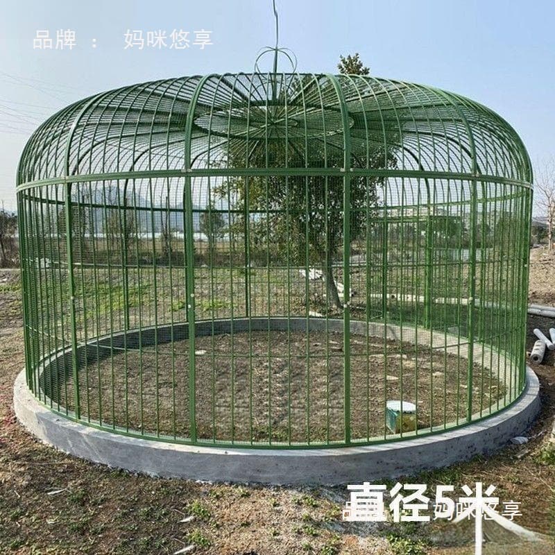 Large Bird Cage Extra Large Outdoor Peacock Type Galvanized Tube Reinforced Decorative Bird Cage Park Net Parrot Cage