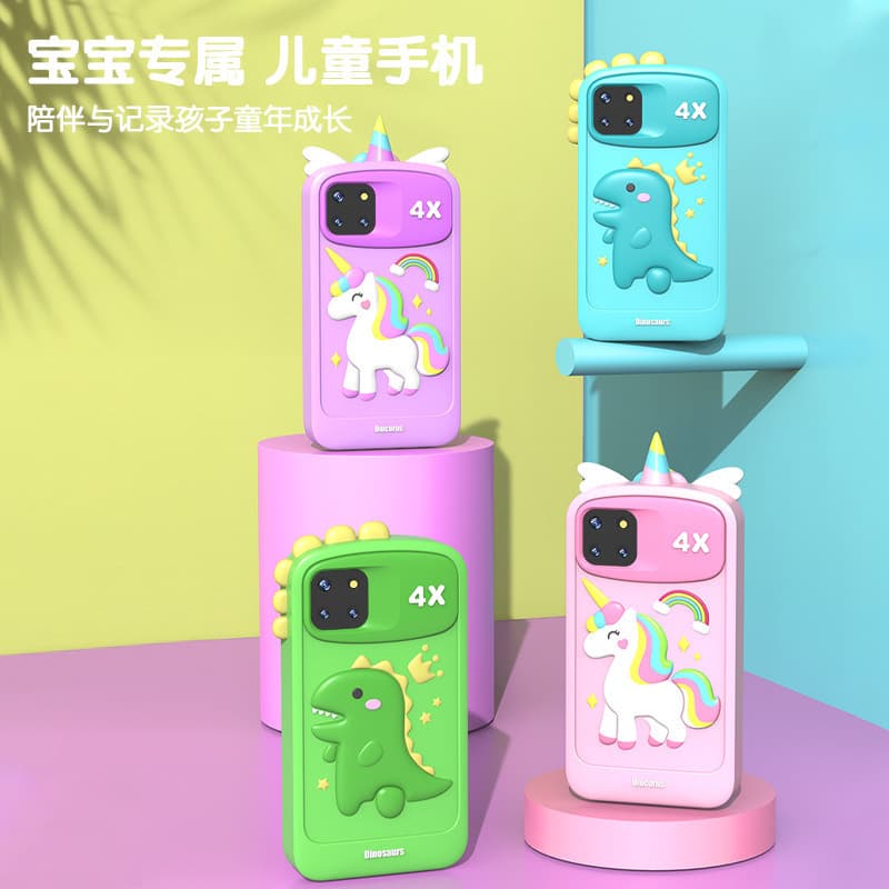 New Cross-Border Cartoon Mini Kids Phone Camera DSLR Camera HD Educational Children Digital Camera