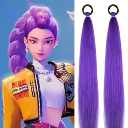 2025 Amazon Girl Demon Hunter Costume Matching Singer 3D Printing Women's Clothing Children's Clothing Set COS Wig