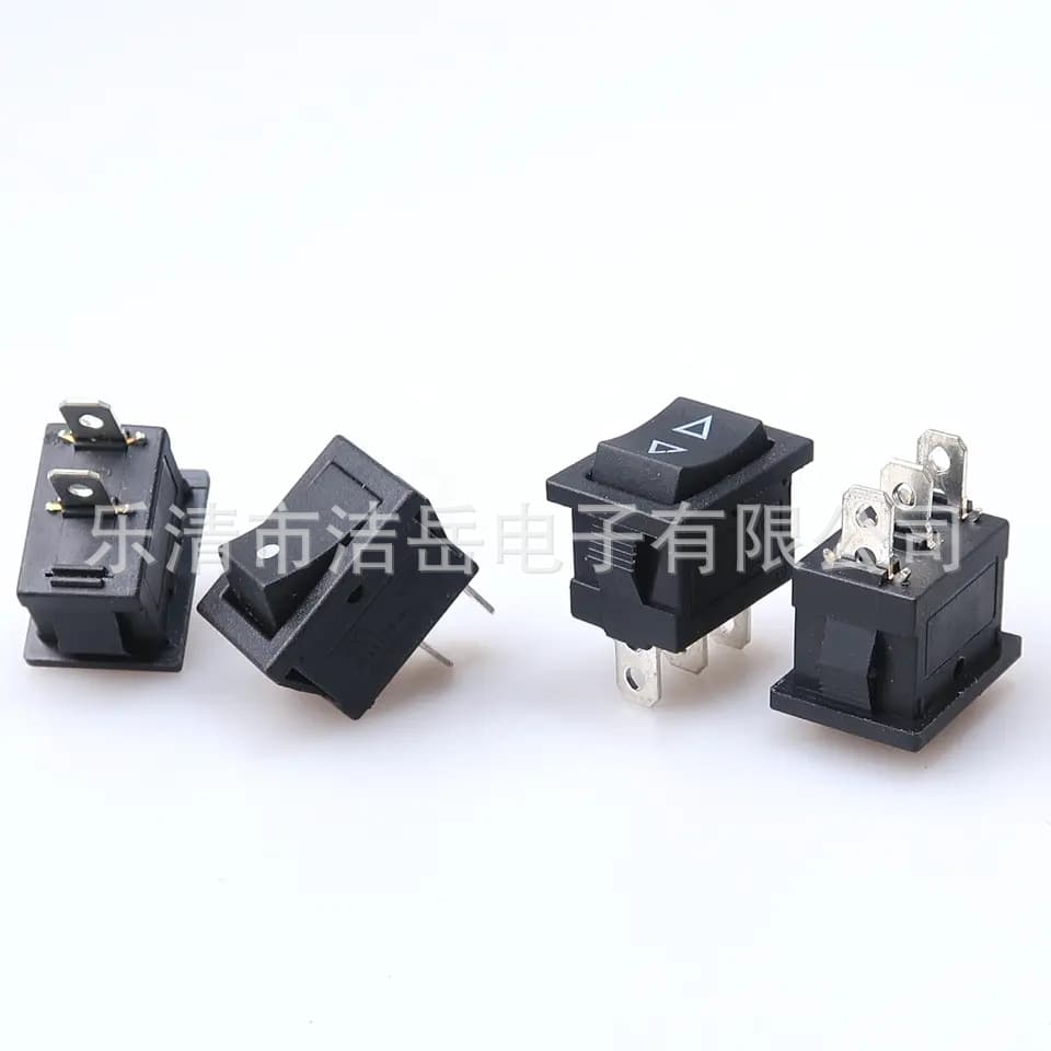 KCD1 two-pin two-position three-pin three-position single reset double reset rocker switch 12*51