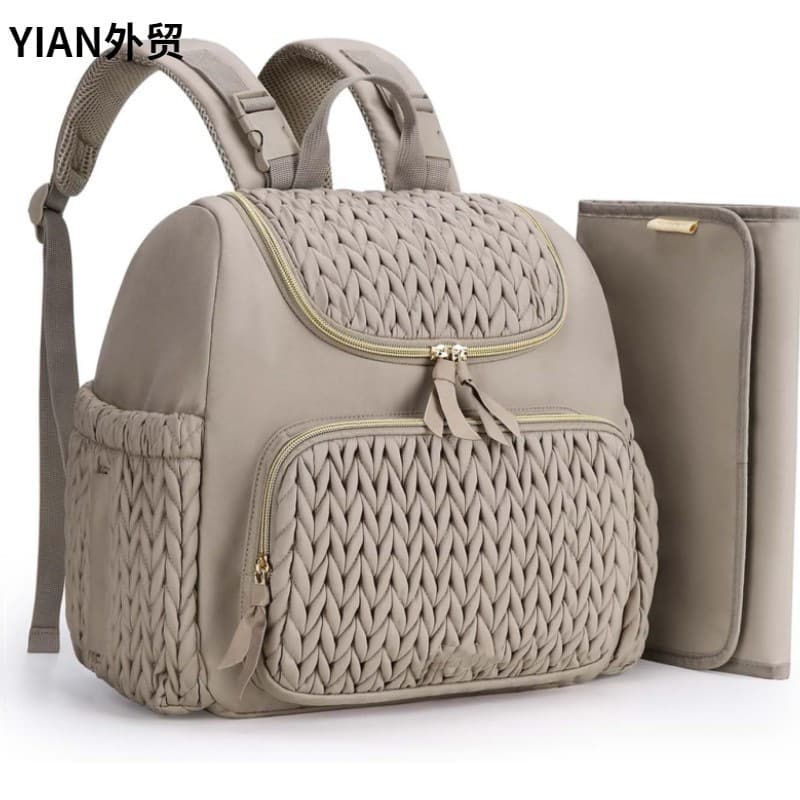 Cross-Border Mom Bag Multifunctional Maternity & Baby Outing Fashionable Mother's Bag Large Capacity Backpack Stroller Hanging Bag
