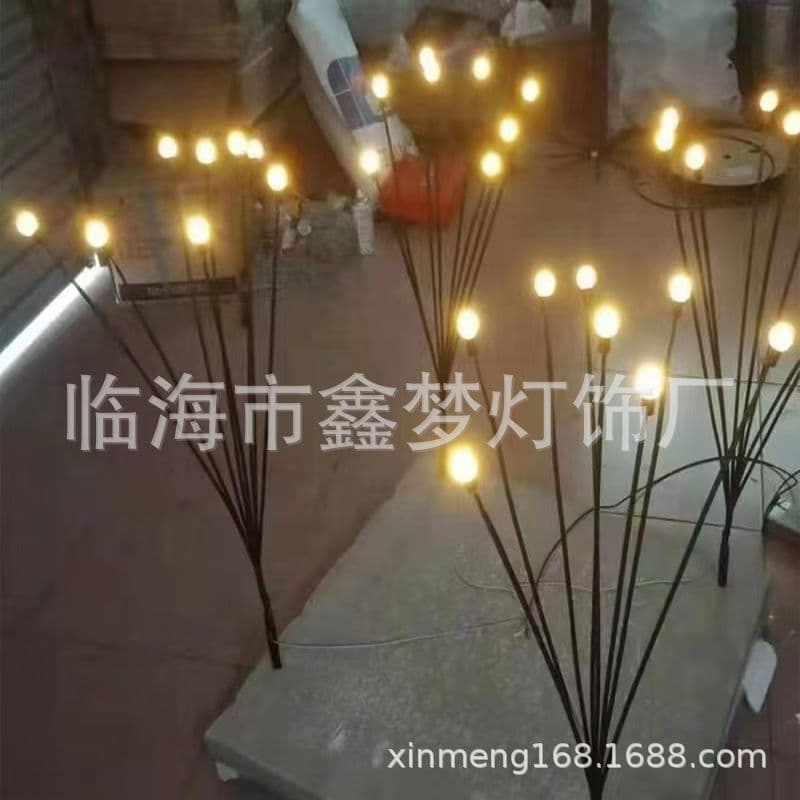 LED plug-in dynamic swinging firefly lamp rainproof luminous firefly outdoor landscape light jumping firefly plug