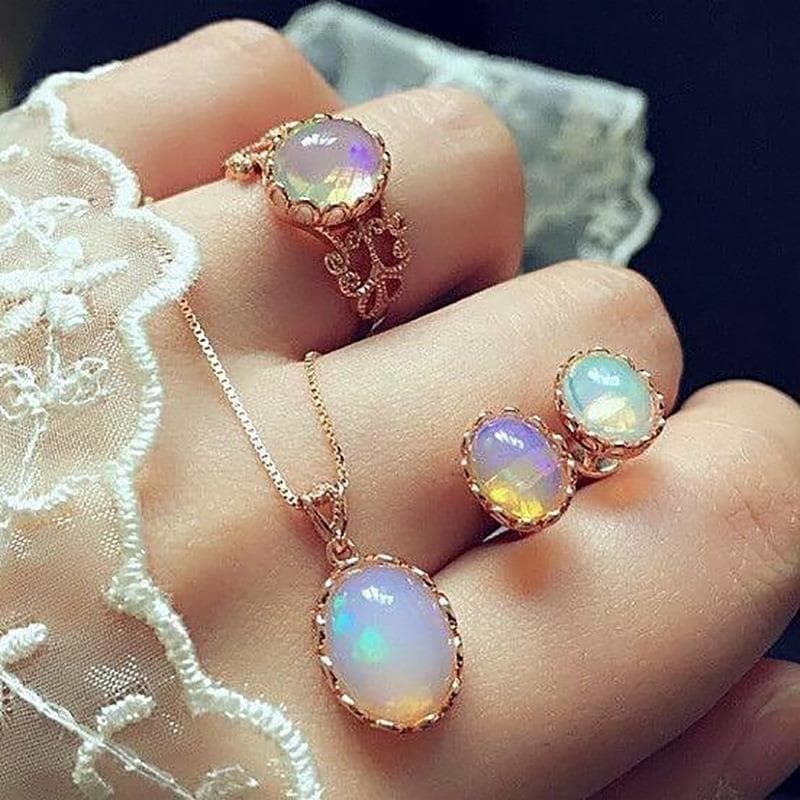 Jewelry Fashion accessories New Necklace Earrings Ring Setnew