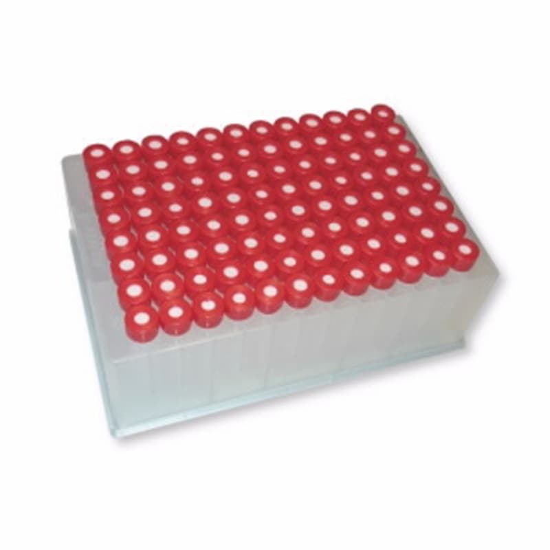 5065-4402 Agilent 96-Well Plate with Glass Inserts and Caps for Sample Storage and Analysis Experiments