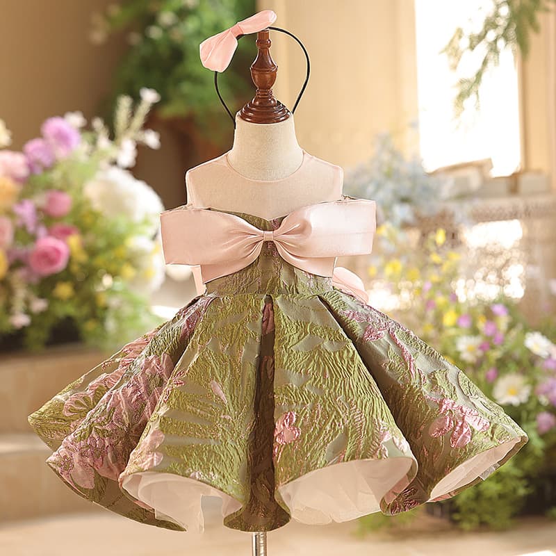 Children's Princess Dress Girl Birthday Dress Piano Performance Gown Host Formal