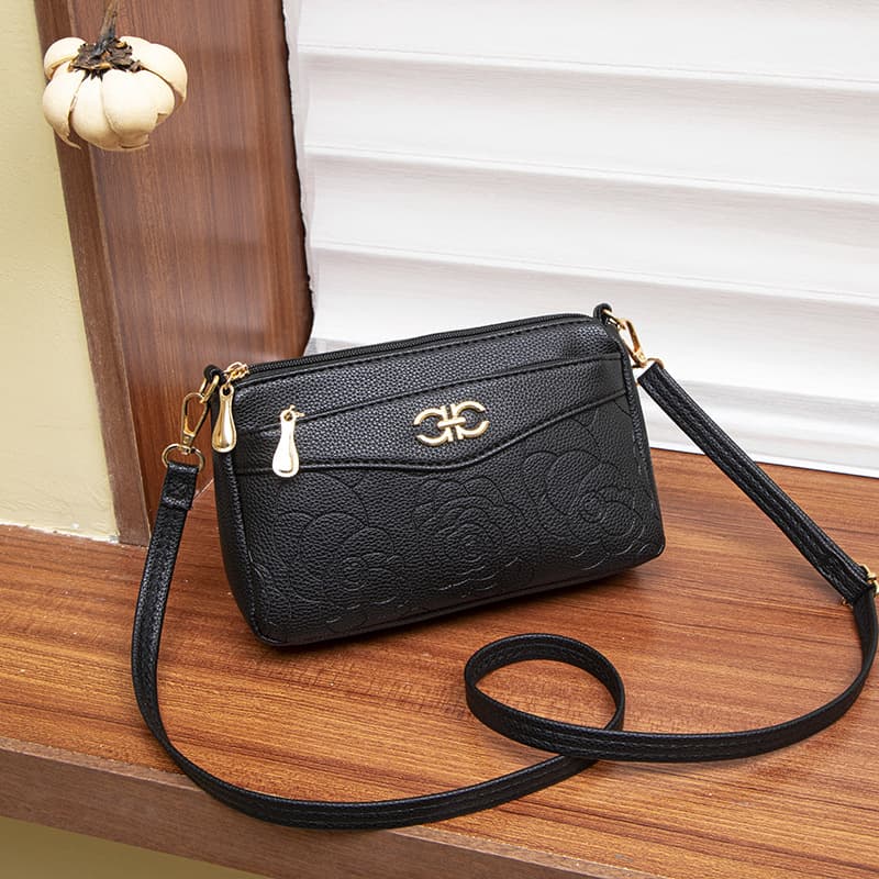 Qianzihu 2025 Spring New Trendy Crossbody Bag for Women, Fashionable and Versatile, Middle-aged Mom's Wallet