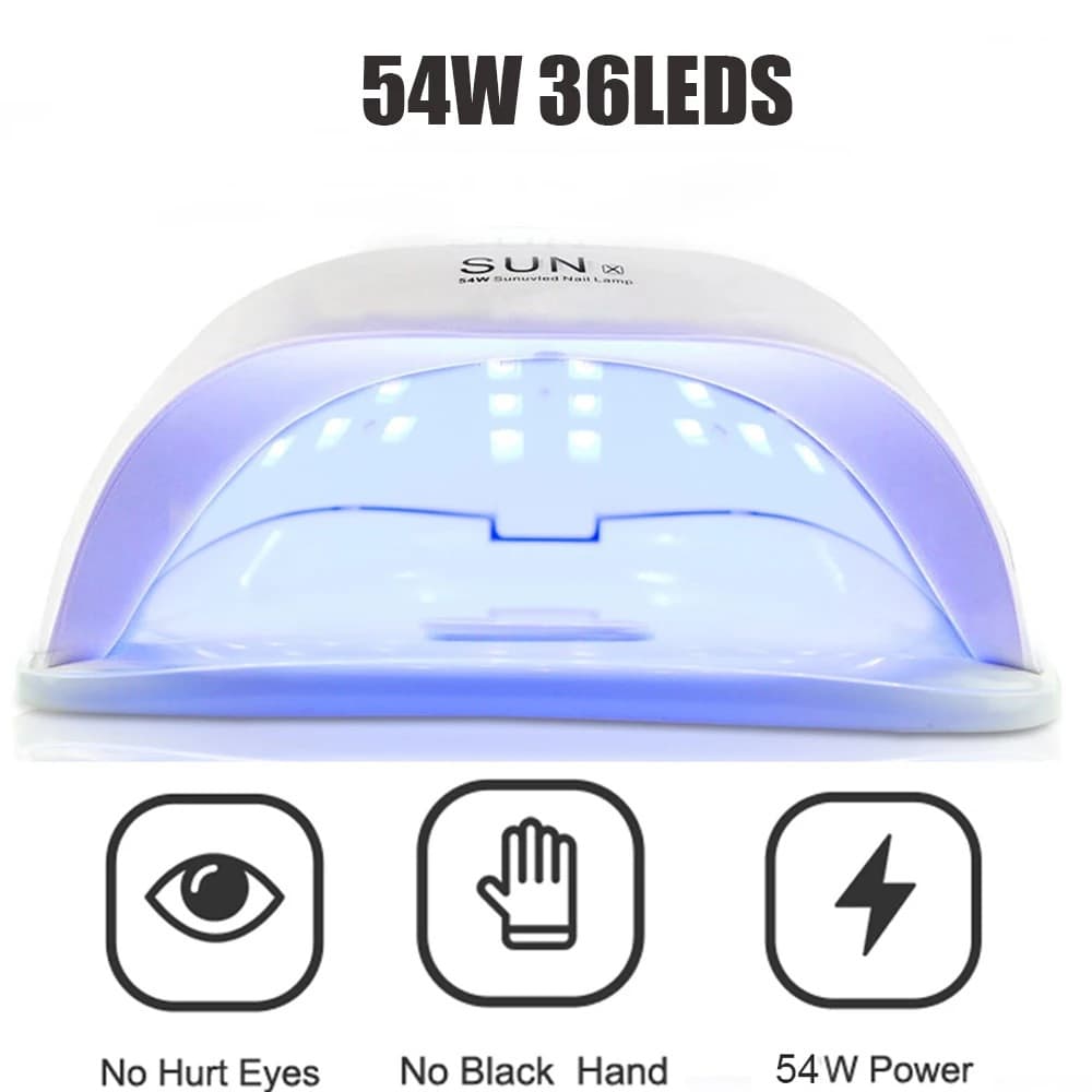 Cross-border Supply 54W Nail Lamp Curing Light SUN X LED Light Therapy Machine Smart Sensor Nail Dryer