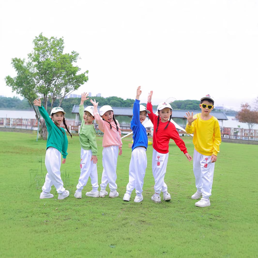 Children's Sports Day Cheerleader Uniform, Kindergarten Class Outfit, Elementary School Opening Ceremony Group Performance Long-sleeve Ethnic Style