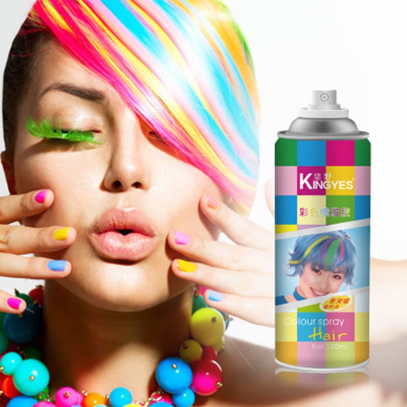 Factory Direct Color Hair Spray, Temporary Color Spray Hair Dye, Long-Lasting Non-Damaging Washable Hair Gel Spray