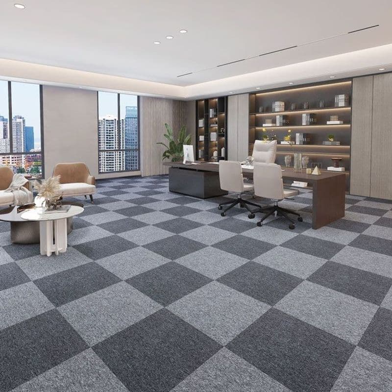 Office Carpet Tiles for Pool Table Area, Full Coverage Carpet for Office Buildings, Hotels, Commercial Use, Modular Carpet Tiles