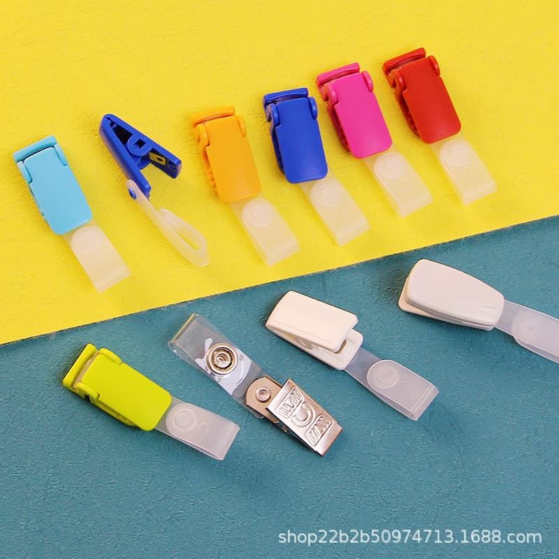 Plastic Badge Holder Clip for Doctors Nurses Work ID Card Clip Modern Simple Style ABS Material Suitable for Office Use