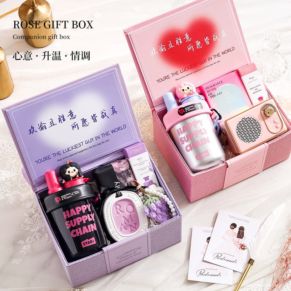 Wedding Bridesmaid Groomsman High-End Practical Gift Set Wedding Return Gift Bride Niche Premium Gift Box