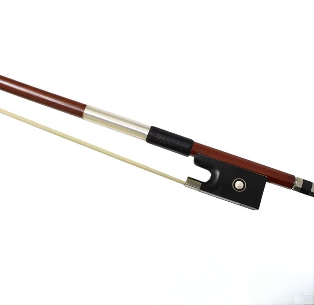 Factory Direct Violin Round Bow Grade B, Ebony Tailpiece, Natural Horsehair Round Bow, Bulk Discount Accessories