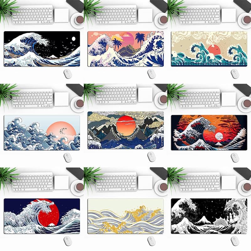 Russian cross-border hot wave mouse pad game e-sports office desk pad manufacturer mouse pad mouse pad