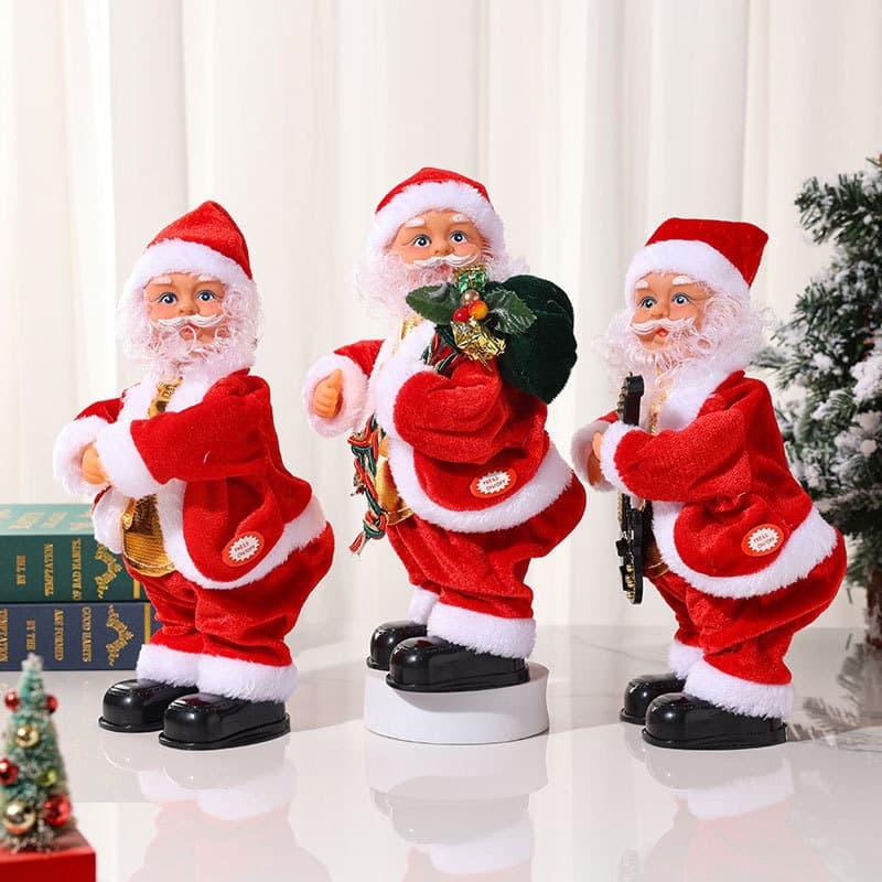 Cross-border Electric Dancing Santa Claus with Music Christmas Decoration, Wiggle Butt Santa Gift Set
