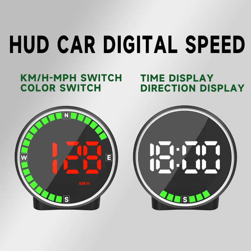 [For cross-camera use] HUD Head-Up Display, Speedometer, and Seven-Color Light Display