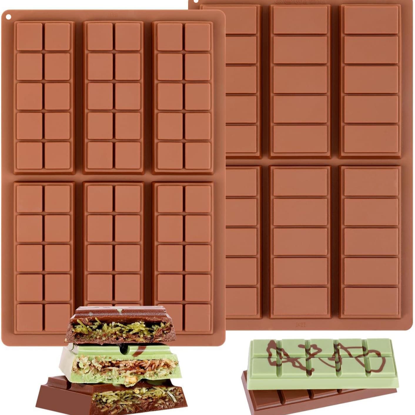 Amazon Cross-border Silicone Christmas Chocolate Mold DIY Creative Cake Mold Soft Mold Candy Baking Mold