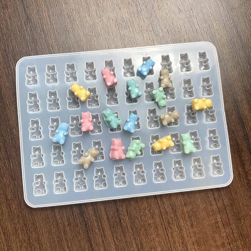 Gummy Bear Mold Gummy Bear Fondant Chocolate Cake Decoration Silicone Mold Sugar Cube Gummi Bear Mold