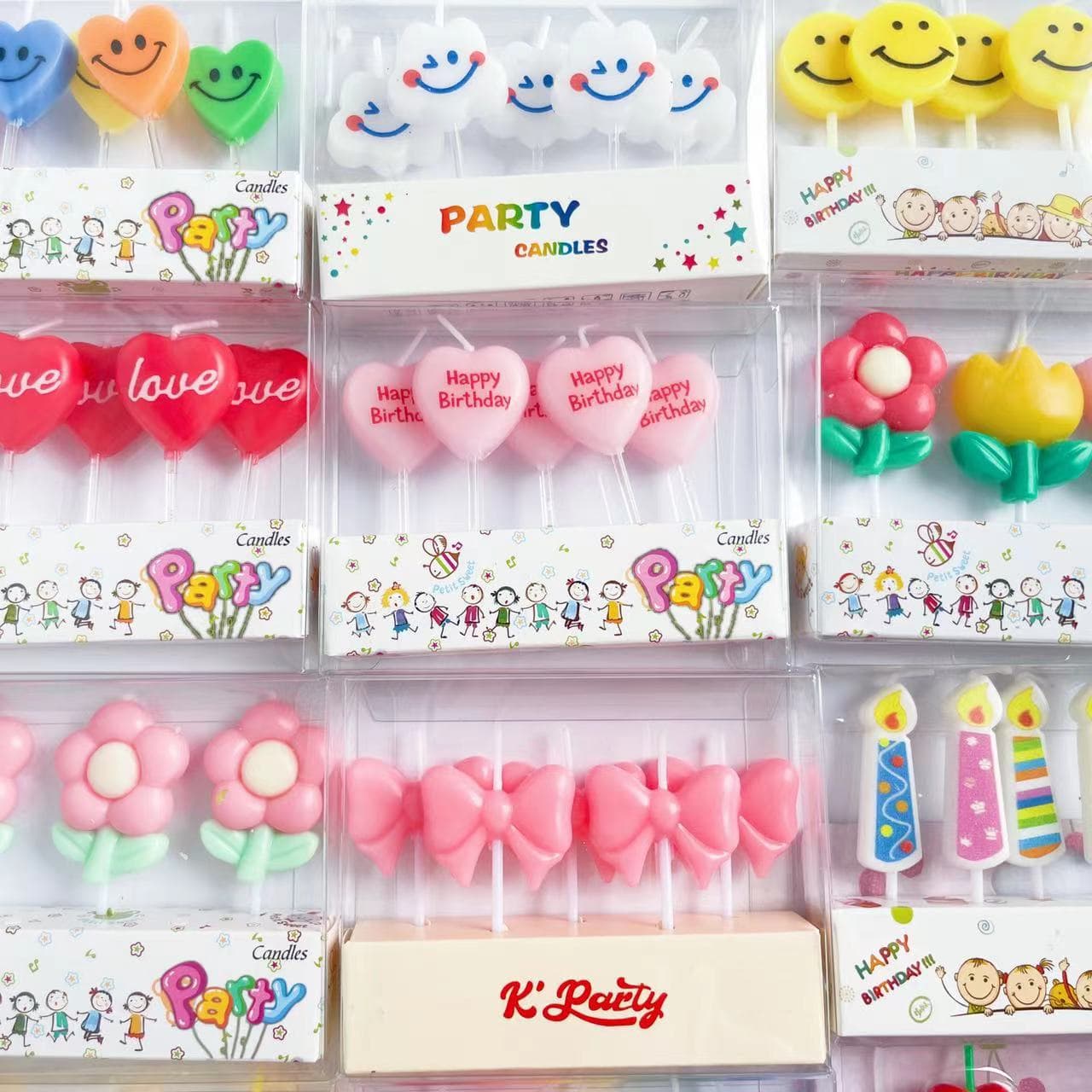 Baking Cake Decoration Birthday Candles Cloud Heart Candles Colorful Flame Candles Like Hand Candles