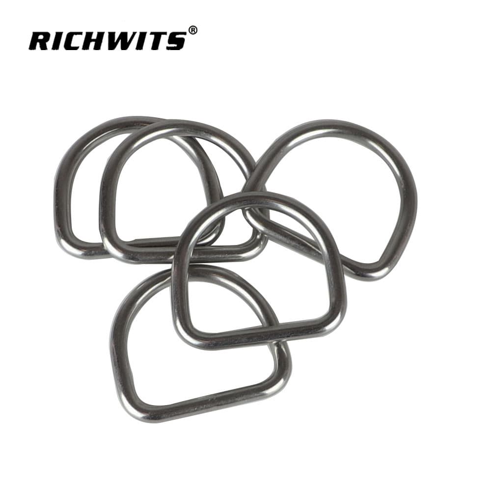 304 Stainless Steel D-ring Webbing Buckle Luggage Accessories Various Rings Semi-circular Metal Ring D-ring
