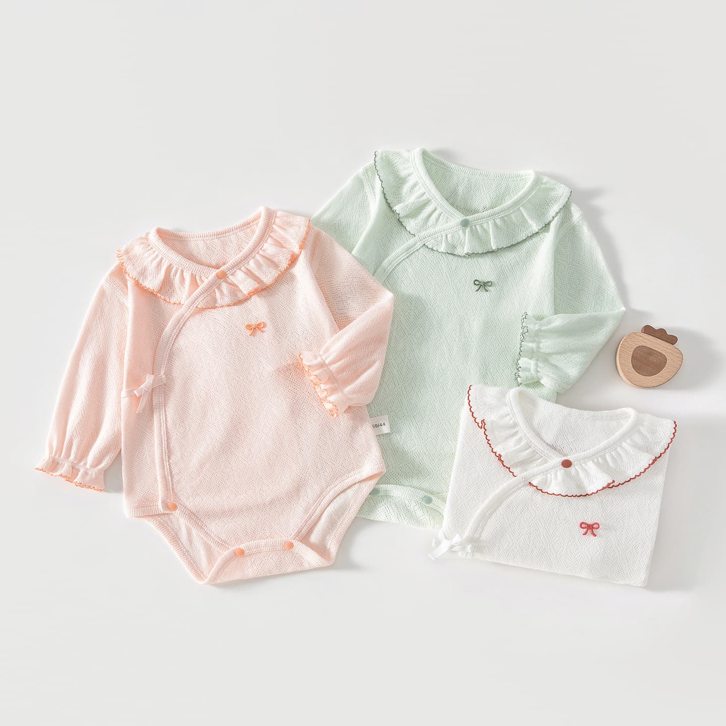 Baby bag summer baby girl triangle harem baby girl newborn long-sleeved jumpsuit boneless crawling suit one-piece