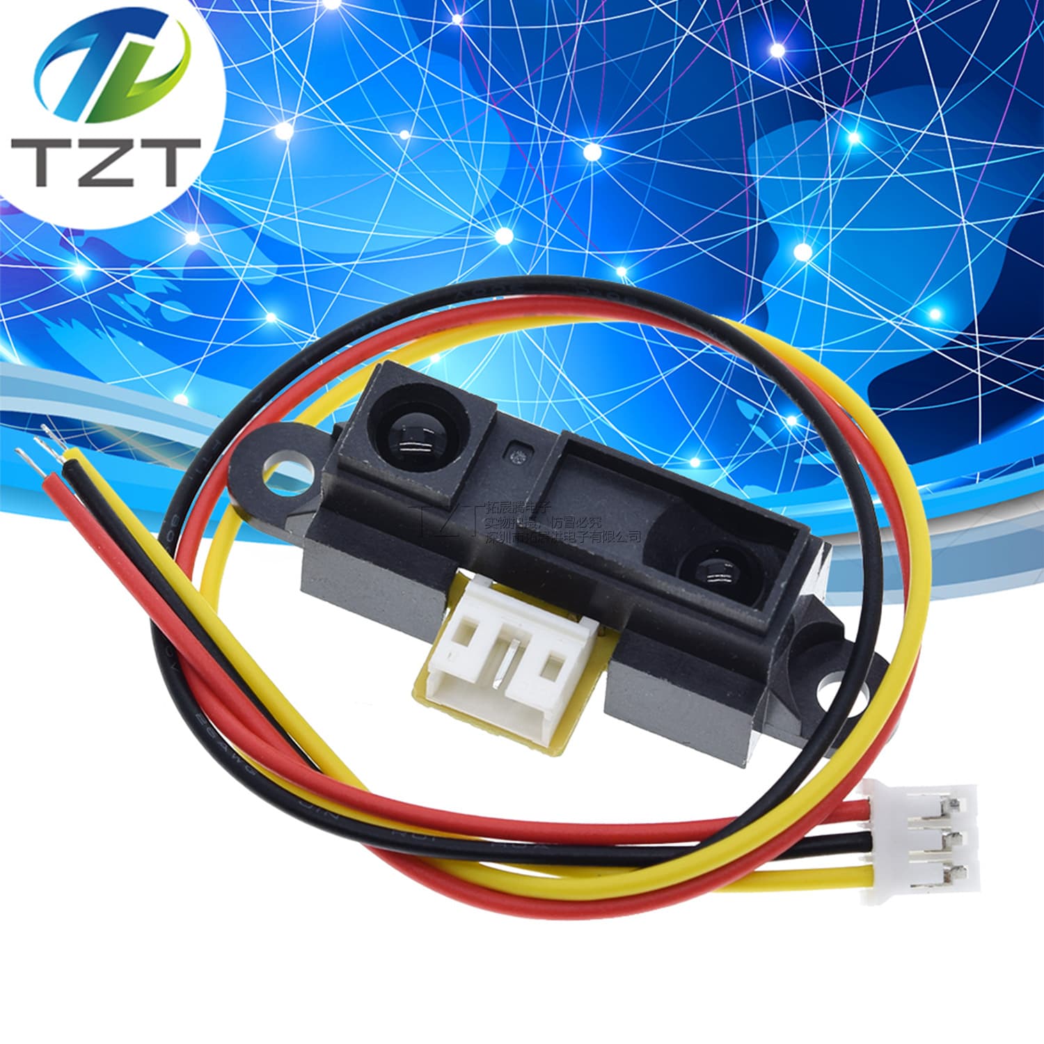 2Y0A21 GP2Y0A21YK0F Infrared Ranging Sensor GP2D12 Distance Detection 10-80cm with Cable