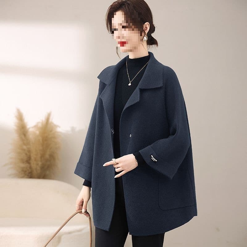 Middle-Aged Mom Autumn Jacket Stylish Years Elderly New Spring Autumn Fashion Wool Coat