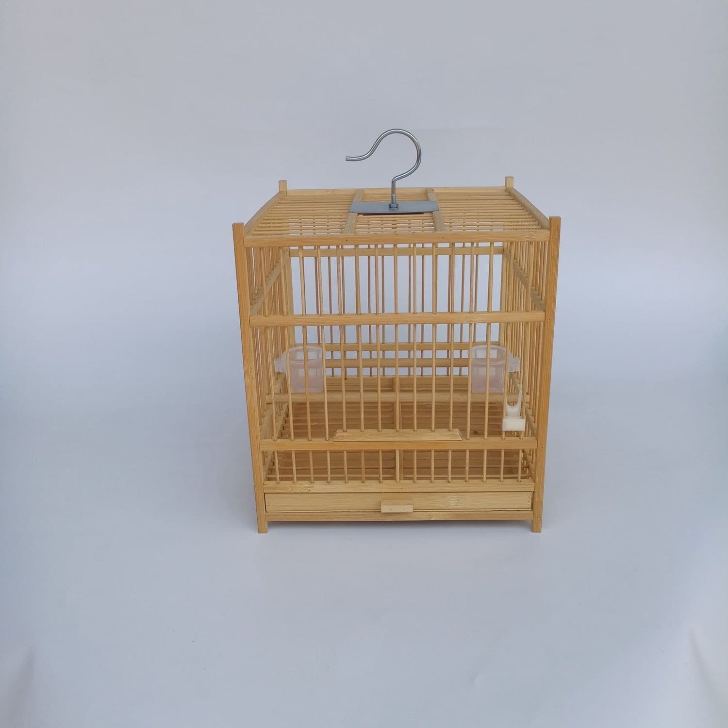 Premium Bamboo Square Bird Cage for Hwamei, Jade Bird, Siskin, Free Shipping, Suitable for Small Birds like Beizi, Pearl, and Yellow-fronted Tit