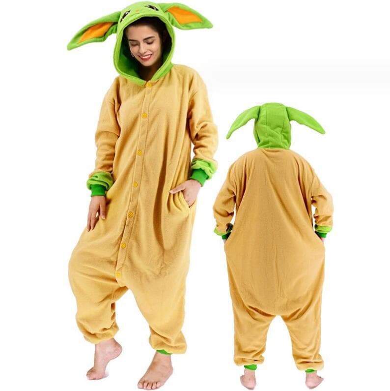 European and American Yoda, Rabbit, Crow, Kirby, Rainbow Bear Cartoon One-Piece Pajamas Supply Set Onesie
