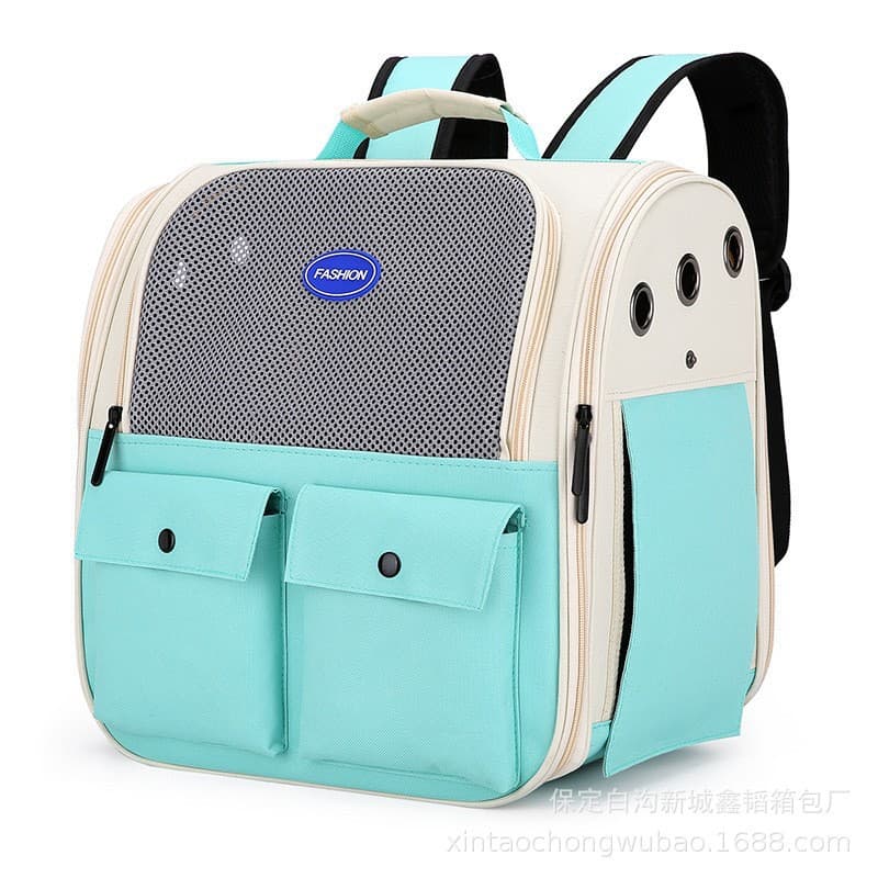Cat and Dog Carrier Backpack, Portable Travel Pet Backpack, Wholesale Cross-Border Pet Supplies, Anti-Stress Car Ventilated Cat Backpack, Dual-Shoulder