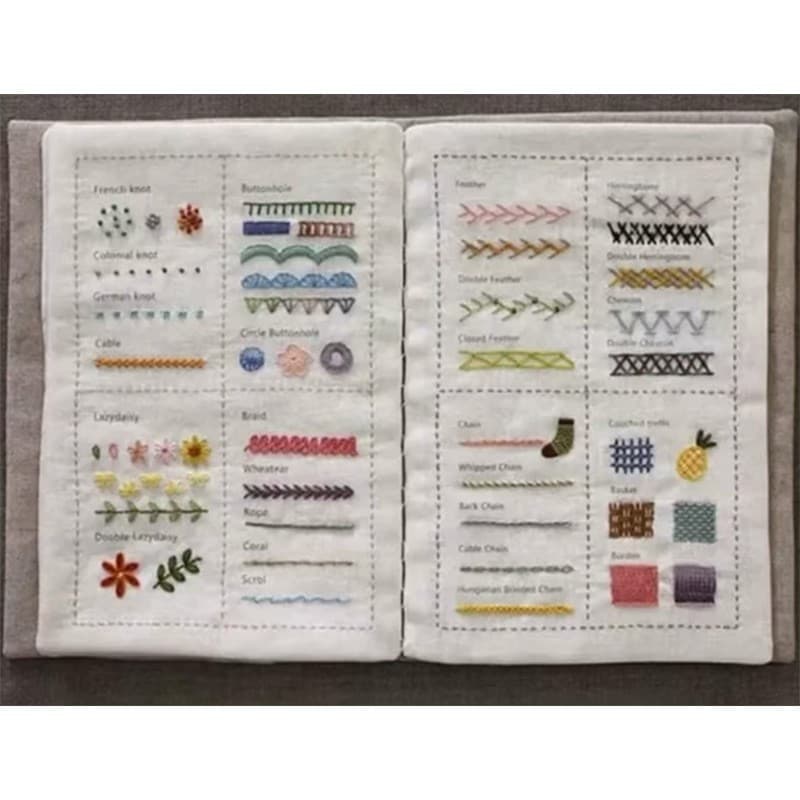 Amazon New Stitch Book Creative Home Linen DIY Stitch Book Decorative Notebook