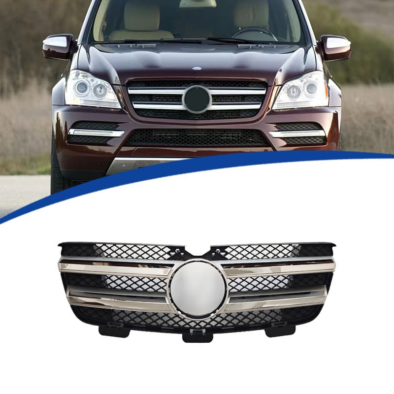 For 2010-2012 GL-Class X164 Double Bar OE Style Grille ABS Material