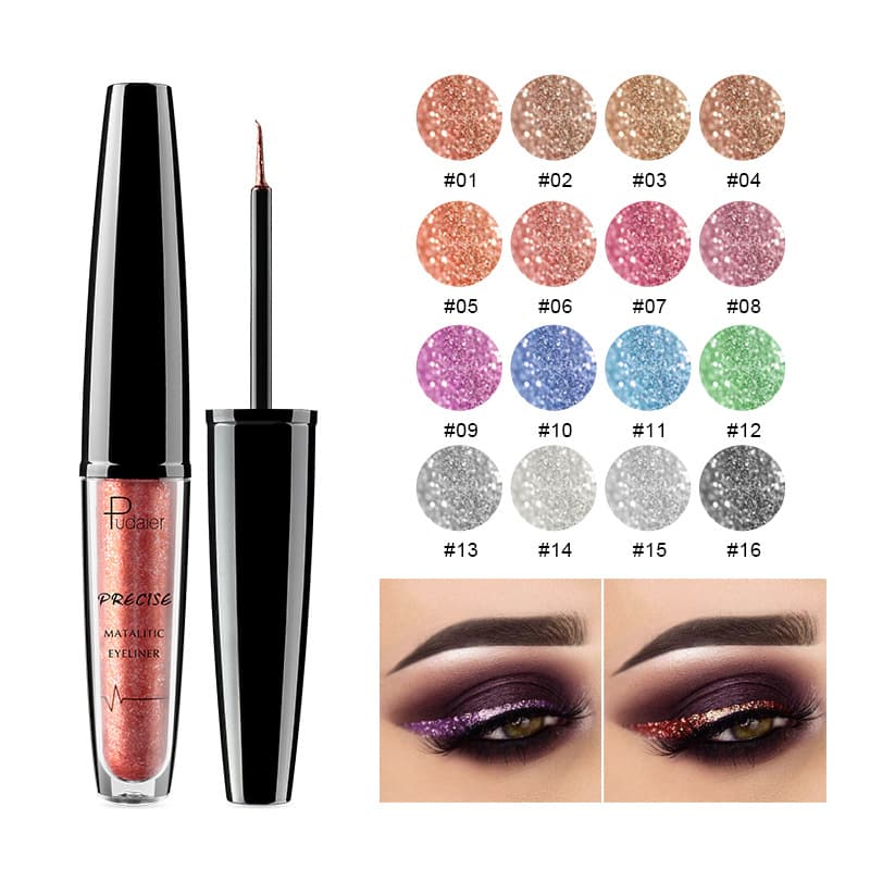 Pudaier Pearl Eyeliner Liquid Pen Colorful Waterproof Eyeshadow Pen Eyeliner Pen for Wholesale Eyeliner Liquid Pen