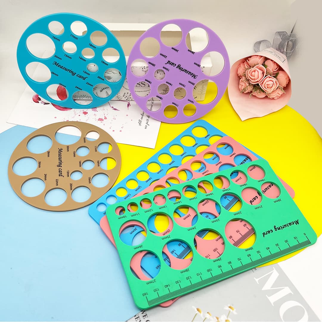 Cross-border nipple measuring ruler teething rubber, food-grade nipple measuring ruler, multi-size and multi-specification nipple measuring ruler teething rubber