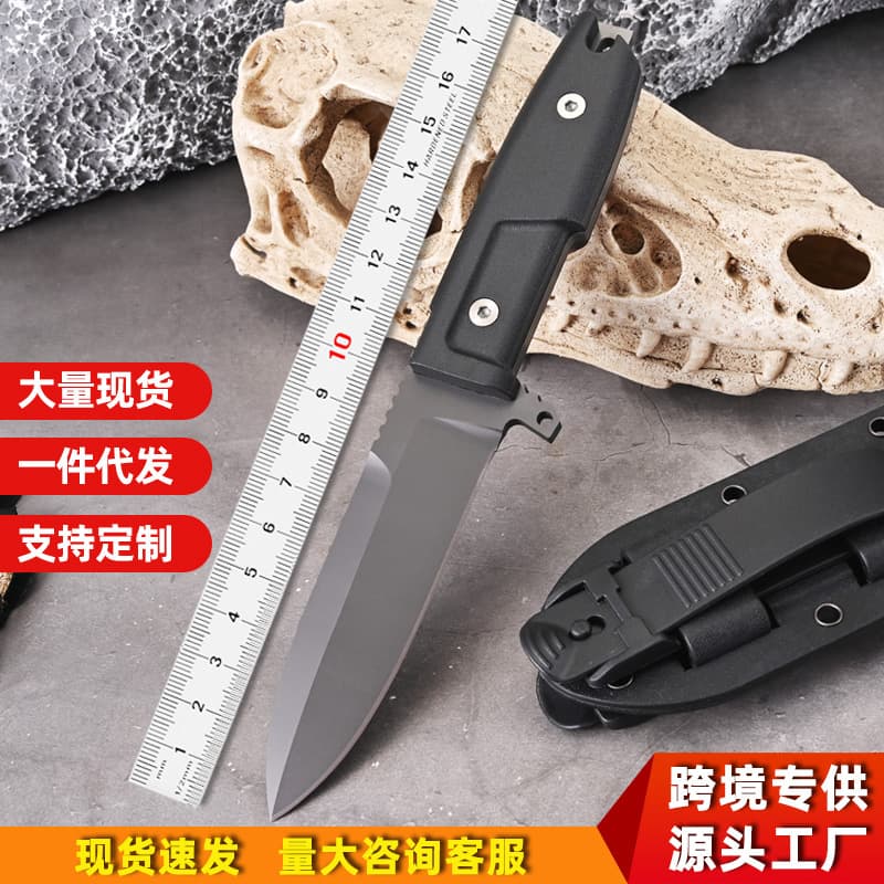 Outdoor Knife Survival Fixed Blade Extreme Force Small Straight Knife Tactical Military Knife Handle Meat Knife Camping Tool