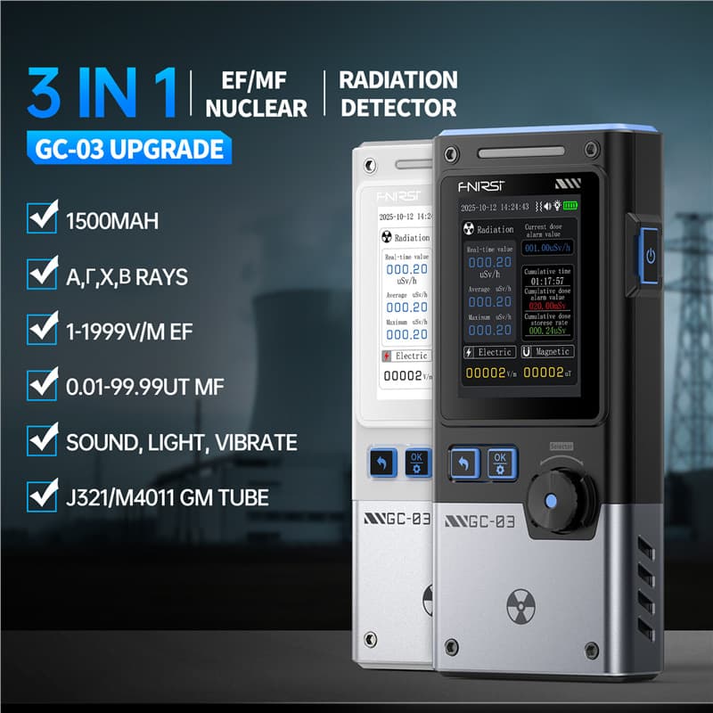 Gc-03 Electromagnetic Nuclear Radiation Detector Professional Radioactive Ray Personal Dose Alarm Geiger Counter