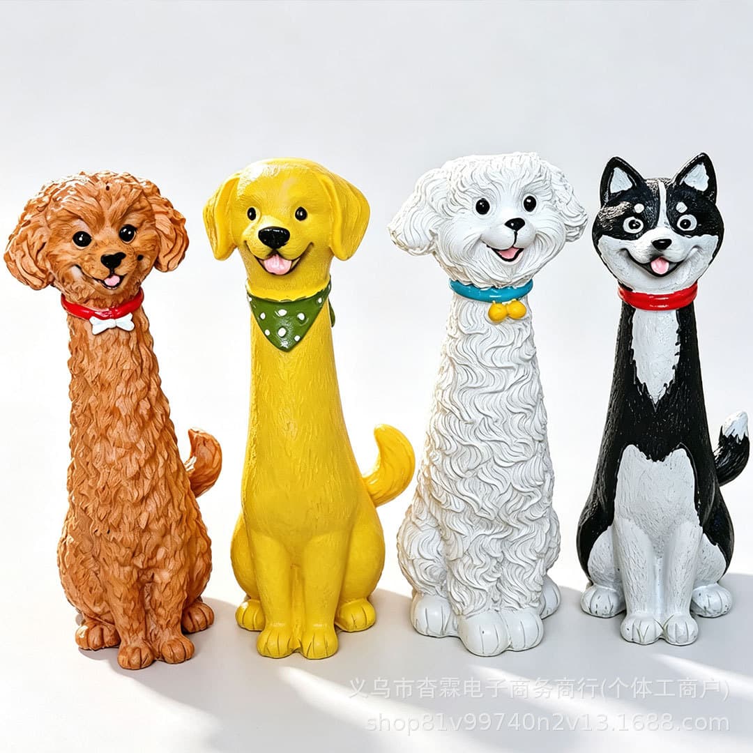 Cross-border new Quirky Dog Vase handmade unique dog vase home decoration resin ornaments