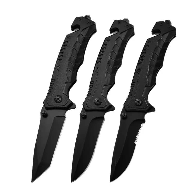Factory High Hardness Stainless Steel Folding Knife for Outdoor Survival, Self-Defense, Tactical Use, Portable Sharp Fruit Knife