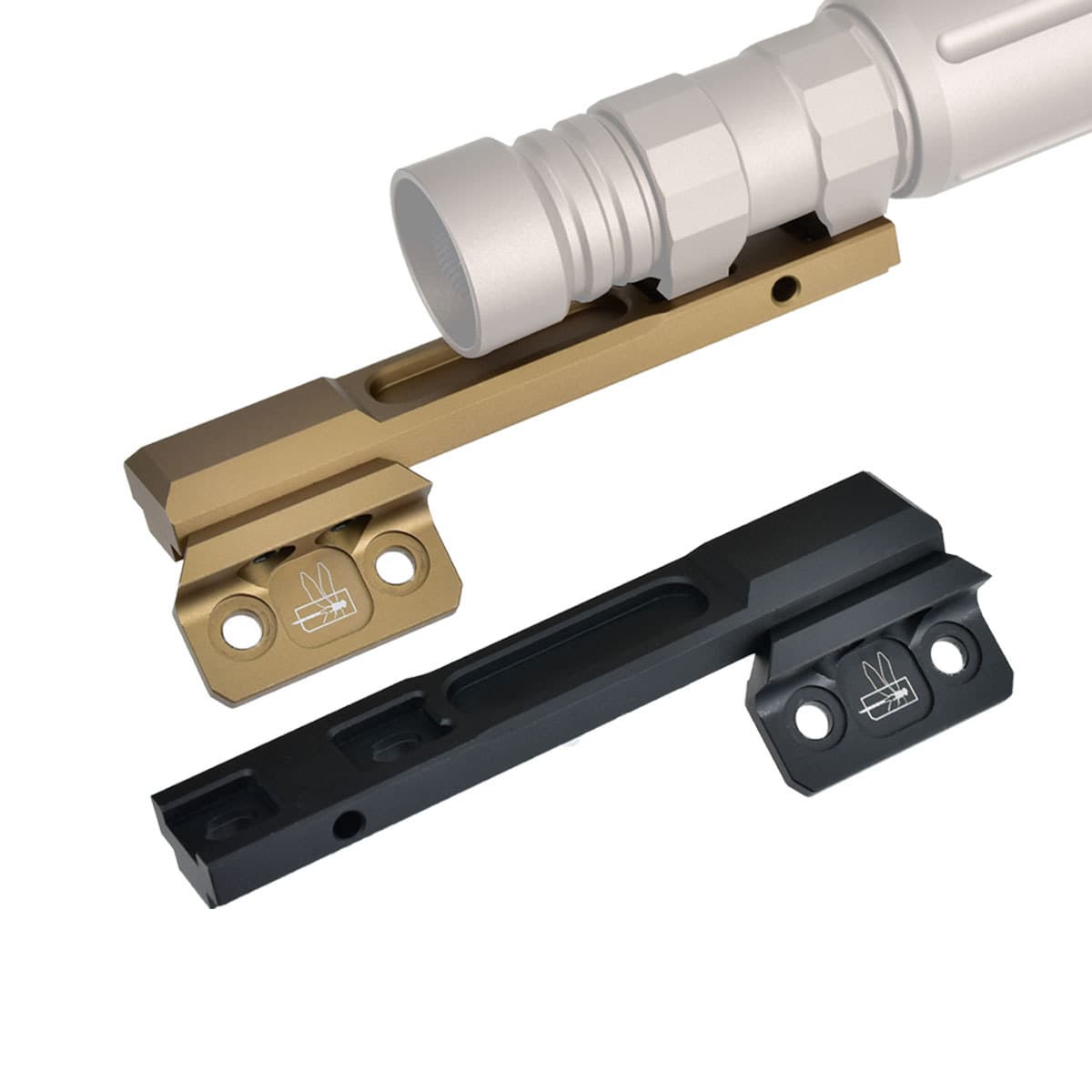 Dragonfly Flashlight Mount Side Base M600/M300 20MM Rail MLOK System 45 Degree Extension Bracket