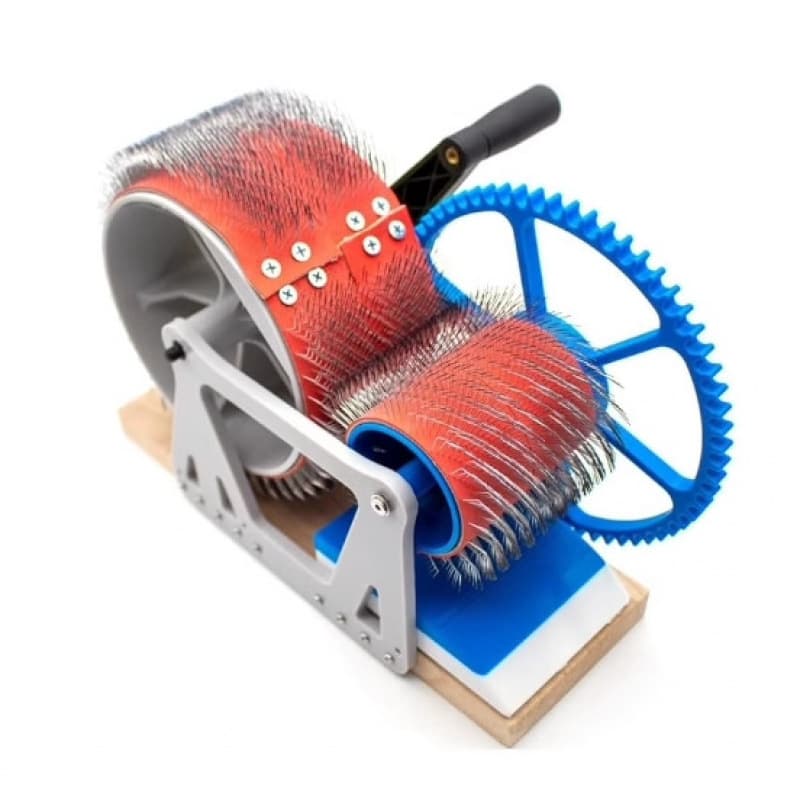 Hand-crank Carding Machine Wool Felt Color Blender Mixing Carder for Spinning Yarn Handmade Wool Felt