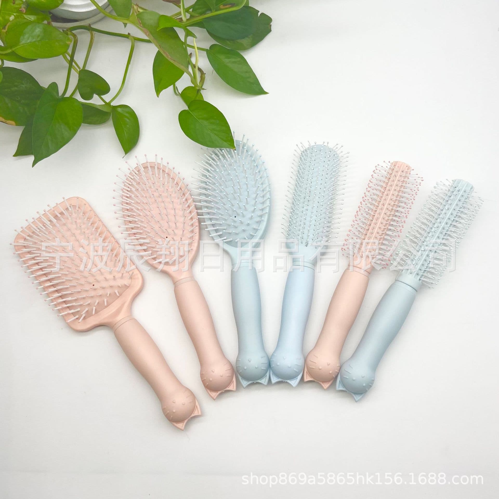 Cushion Comb Massage Comb Curling Comb Factory Direct Cartoon Cat Cute Air Cushion Comb Hair Styling Comb Straightening Comb