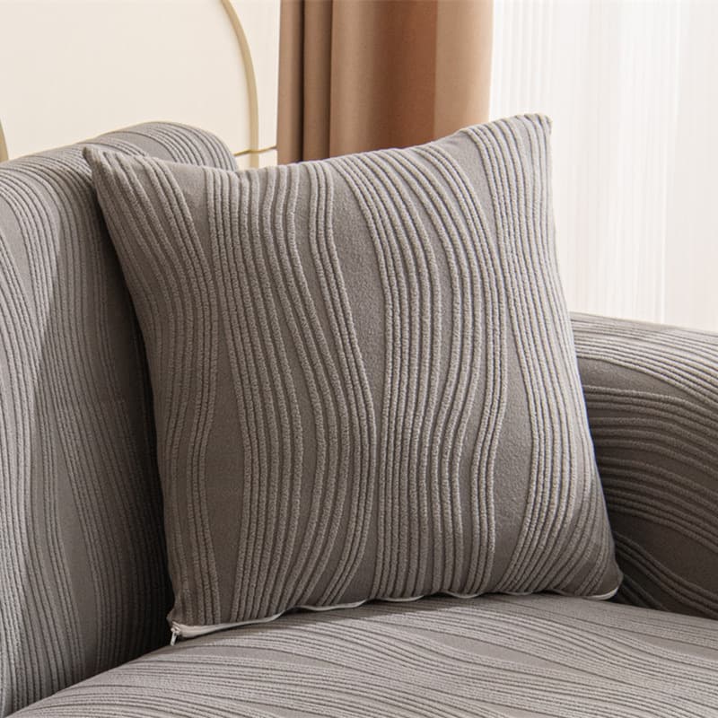 Nordic plush pillow covers, sofa lumbar support square backrest cushions with insert