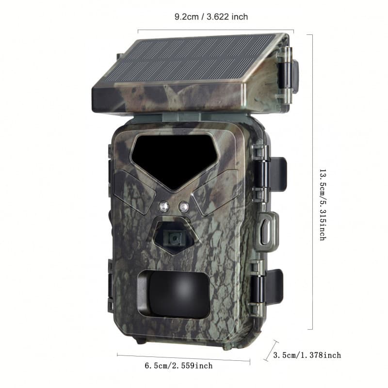 HD Anti-Hunting Camera mini700 Outdoor Yard Surveillance Camera with Solar Panel Night Infrared Monitoring