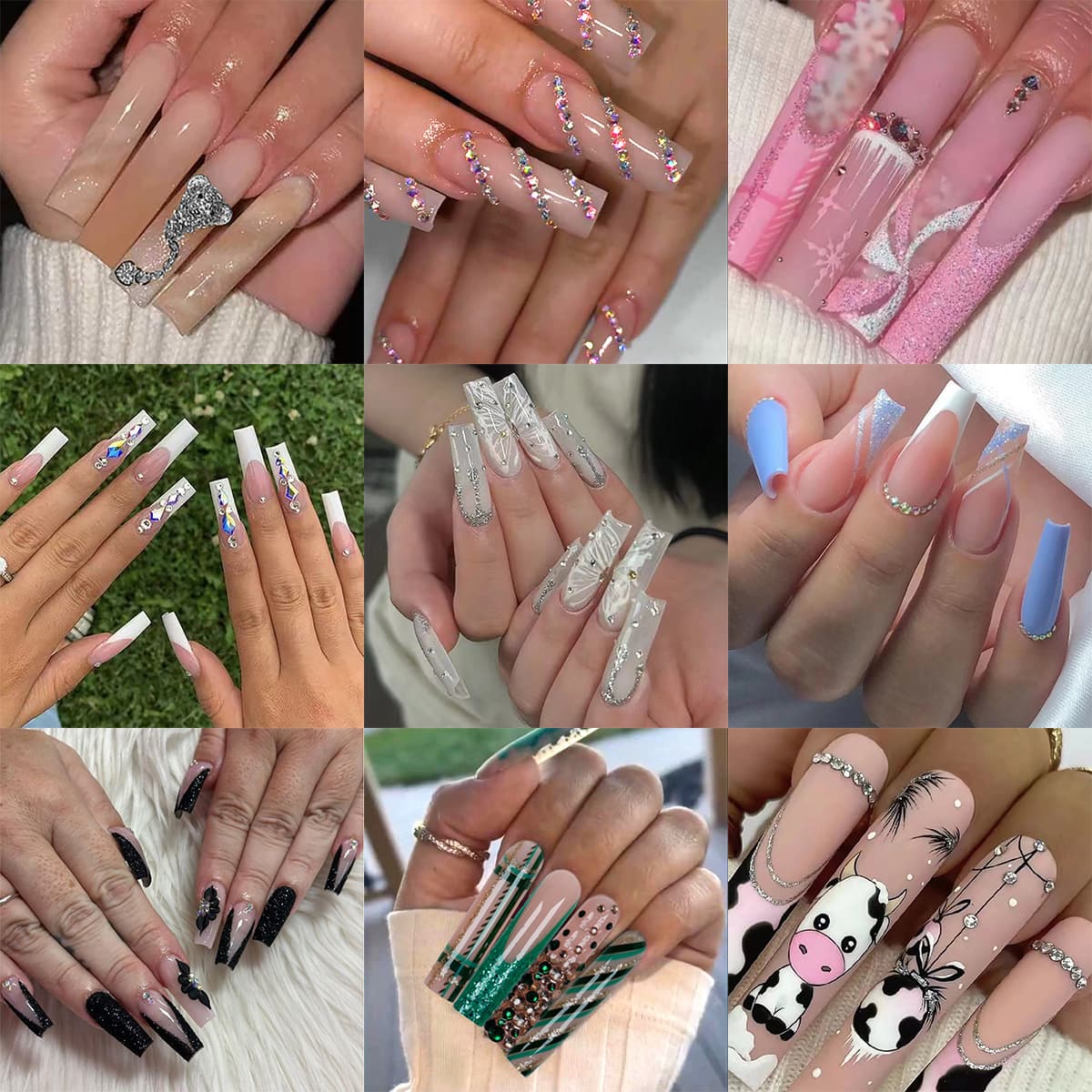 Long Wearable Nail Tips European And American Style Press on Nails Artificial Nail Tips for Manicure And Pedicure
