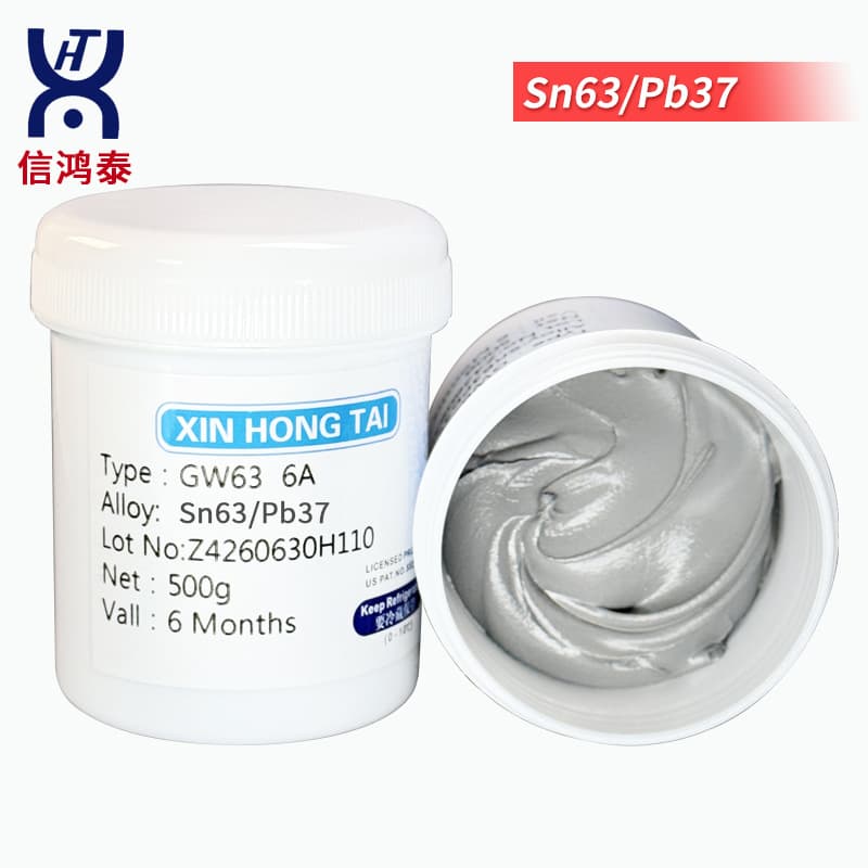 Xinhongtai 63337 Solder Paste, Leaded Solder Paste, BGA Solder Paste, Ball Mounting Solder Paste, Repair Solder Paste