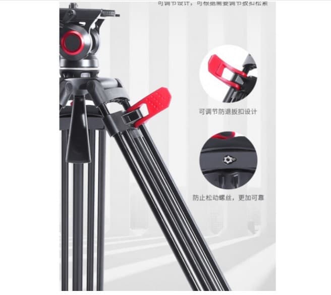 Miliboo Mibo 605A one-button lift camera tripod hydraulic damping pan-tilt head, conference ground extension